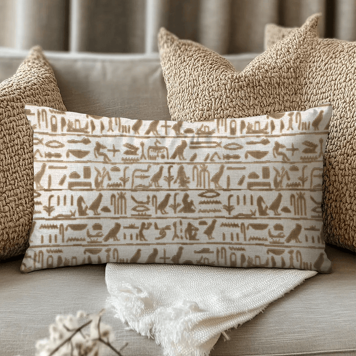 Textured Cut Velvet Lumbar Pillow