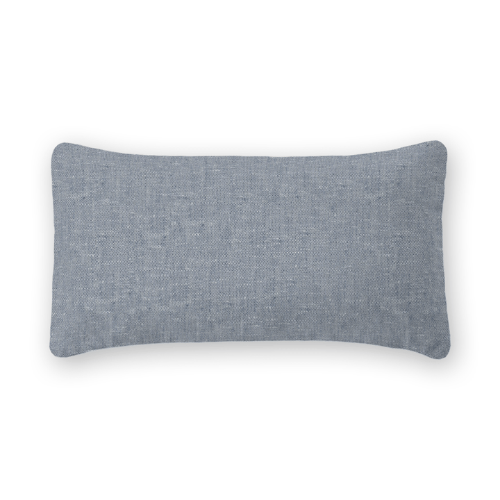 Textured Linen Lumbar Pillow
