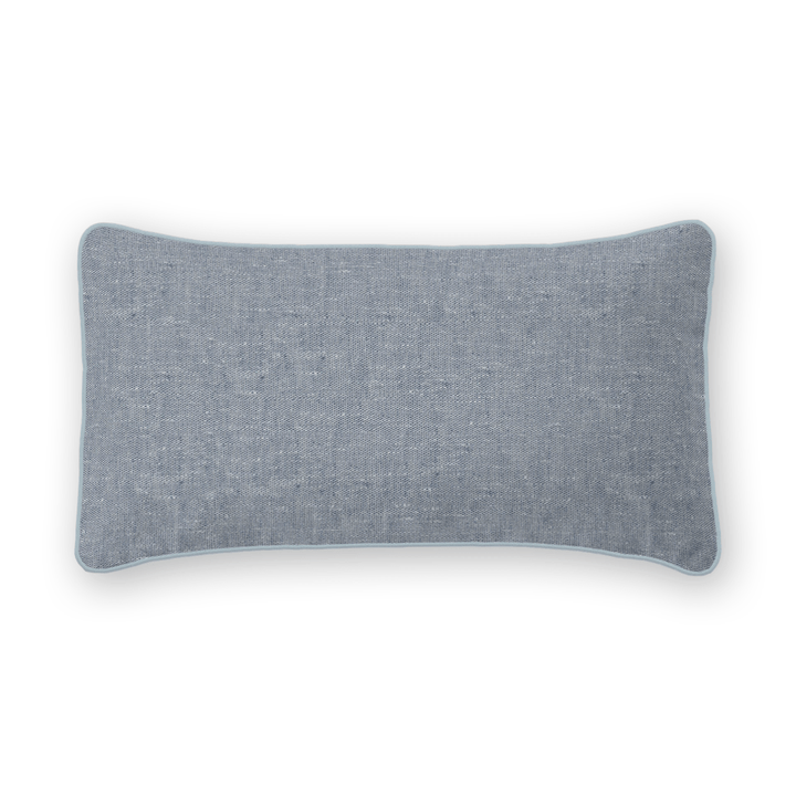 Textured Linen Lumbar Pillow