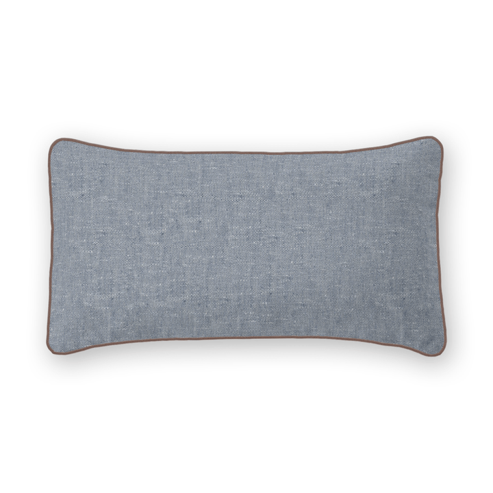 Textured Linen Lumbar Pillow