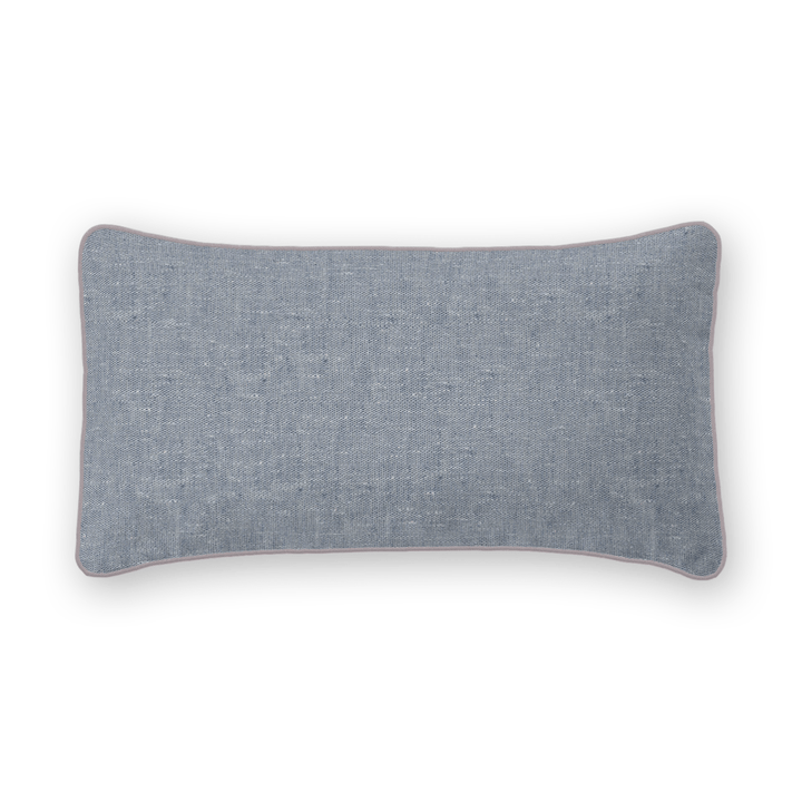 Textured Linen Lumbar Pillow