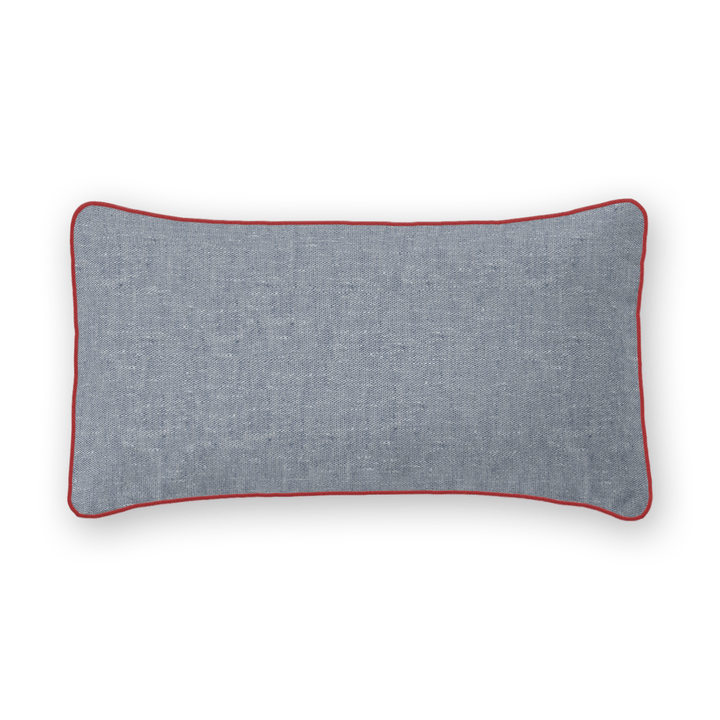 Textured Linen Lumbar Pillow