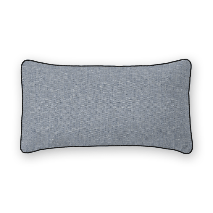 Textured Linen Lumbar Pillow