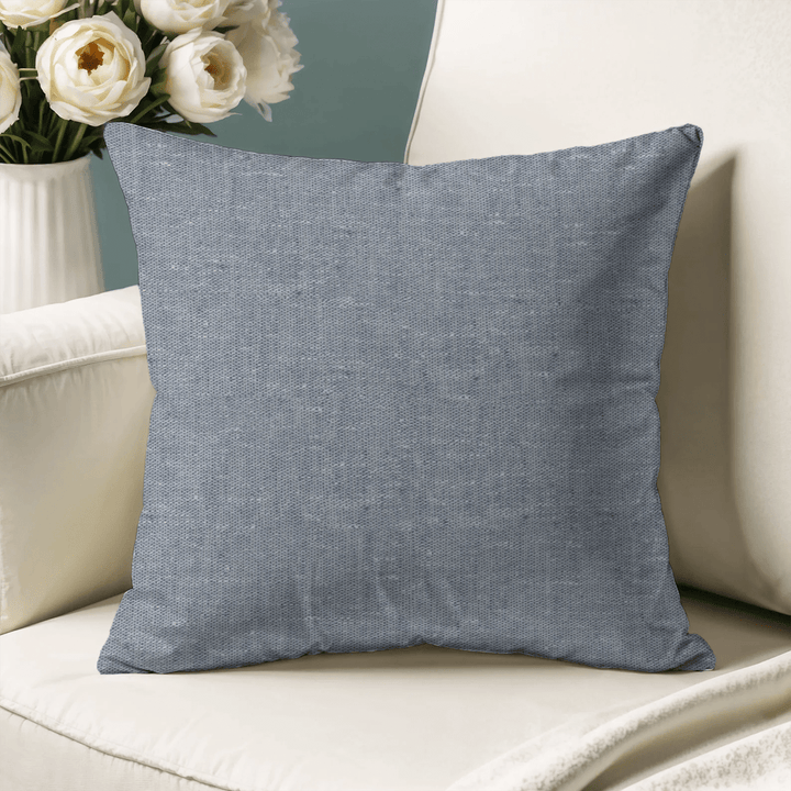 Textured Linen Throw Pillow