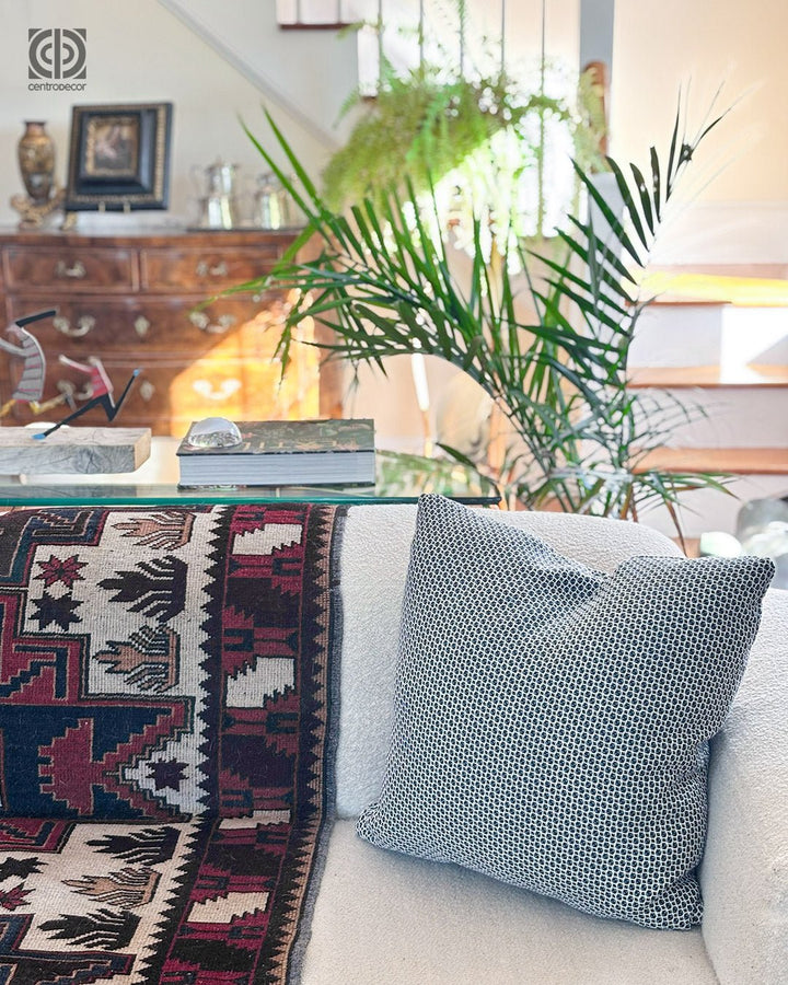 Textured Tweed Throw Pillow