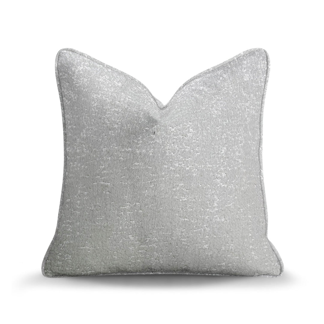 Textured Woven Throw Pillow - Shimmer Silver