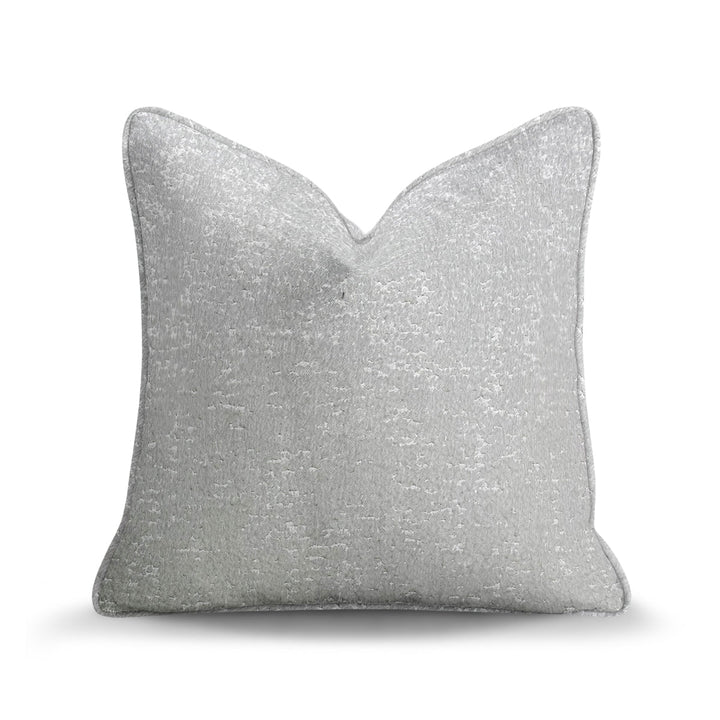 Textured Woven Throw Pillow - Shimmer Silver