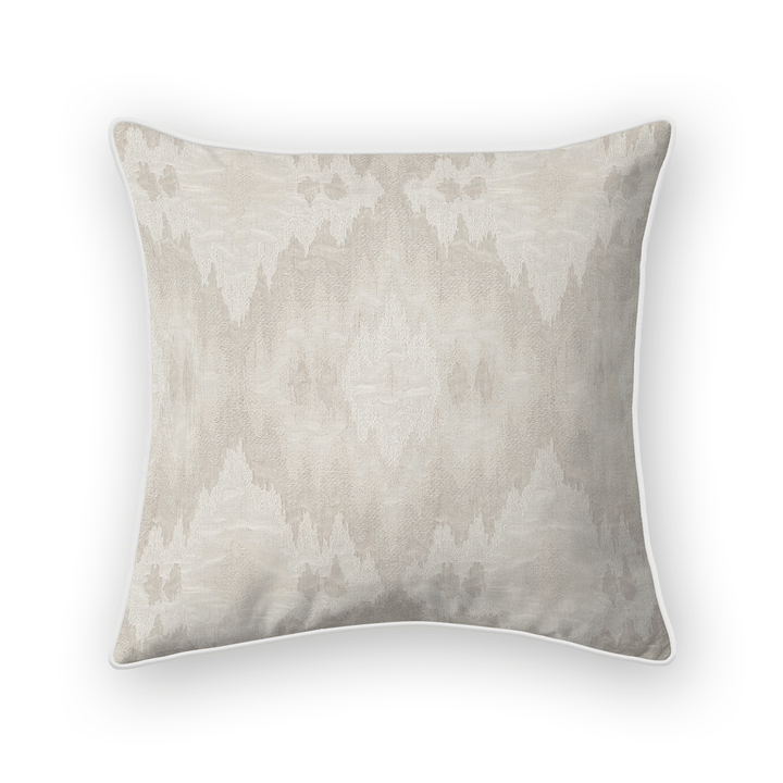 Throw Pillow - Agnes Wicker - Embroidered Pattern
