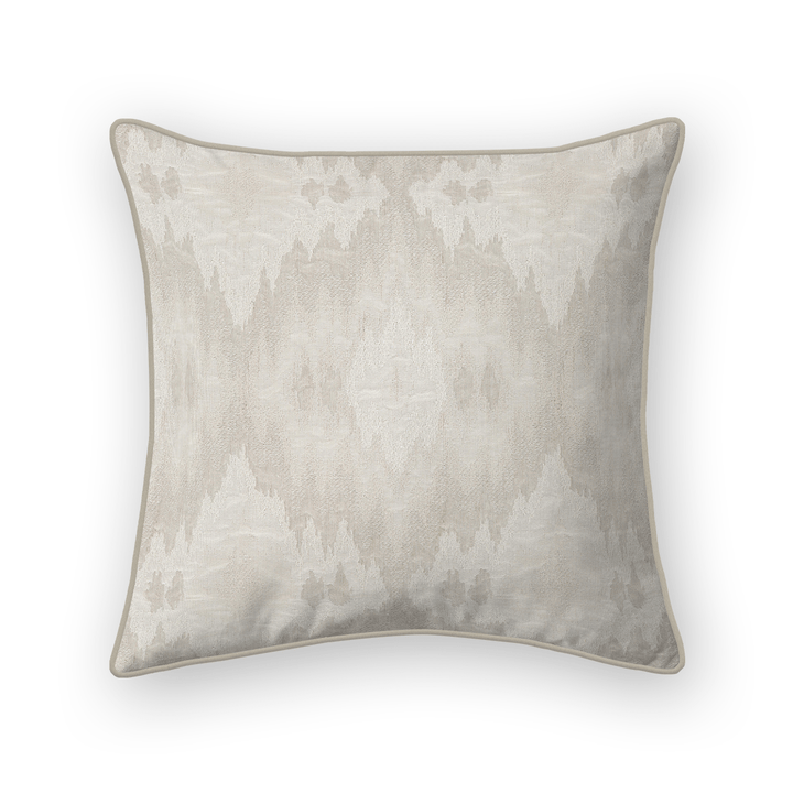Throw Pillow - Agnes Wicker - Embroidered Pattern