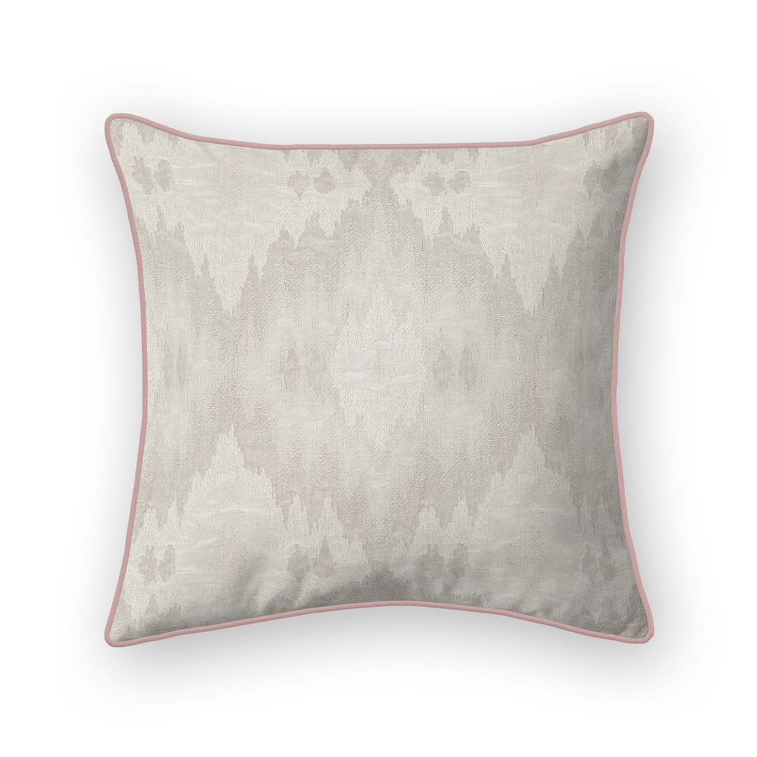 Throw Pillow - Agnes Wicker - Embroidered Pattern