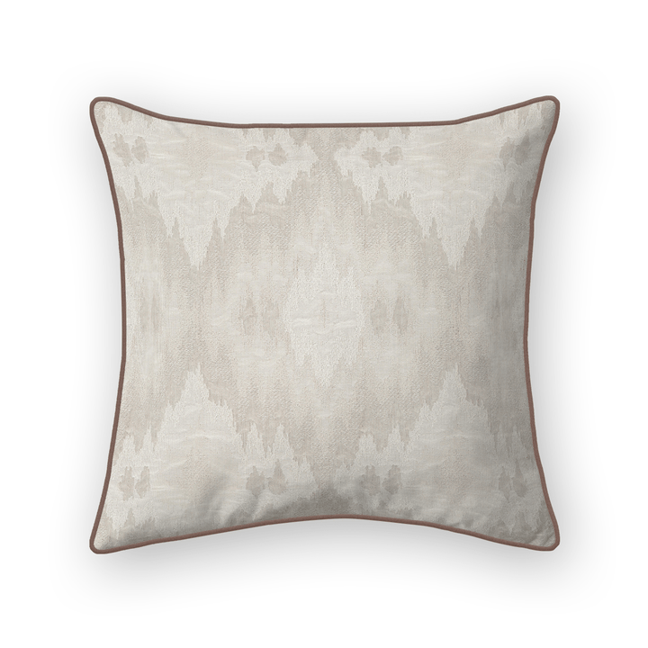Throw Pillow - Agnes Wicker - Embroidered Pattern