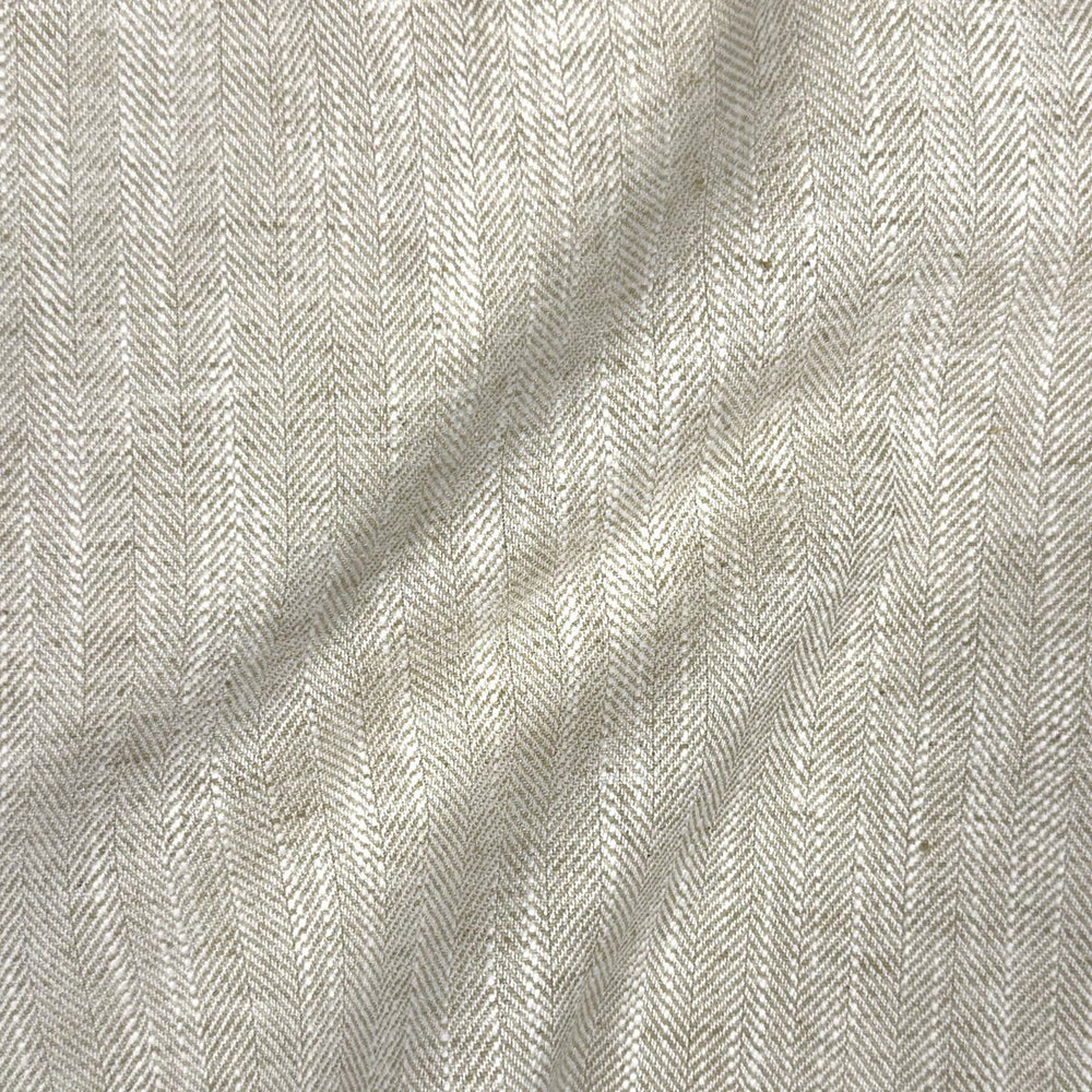 Throw Pillow - Wicker Off White - Ikat Linen