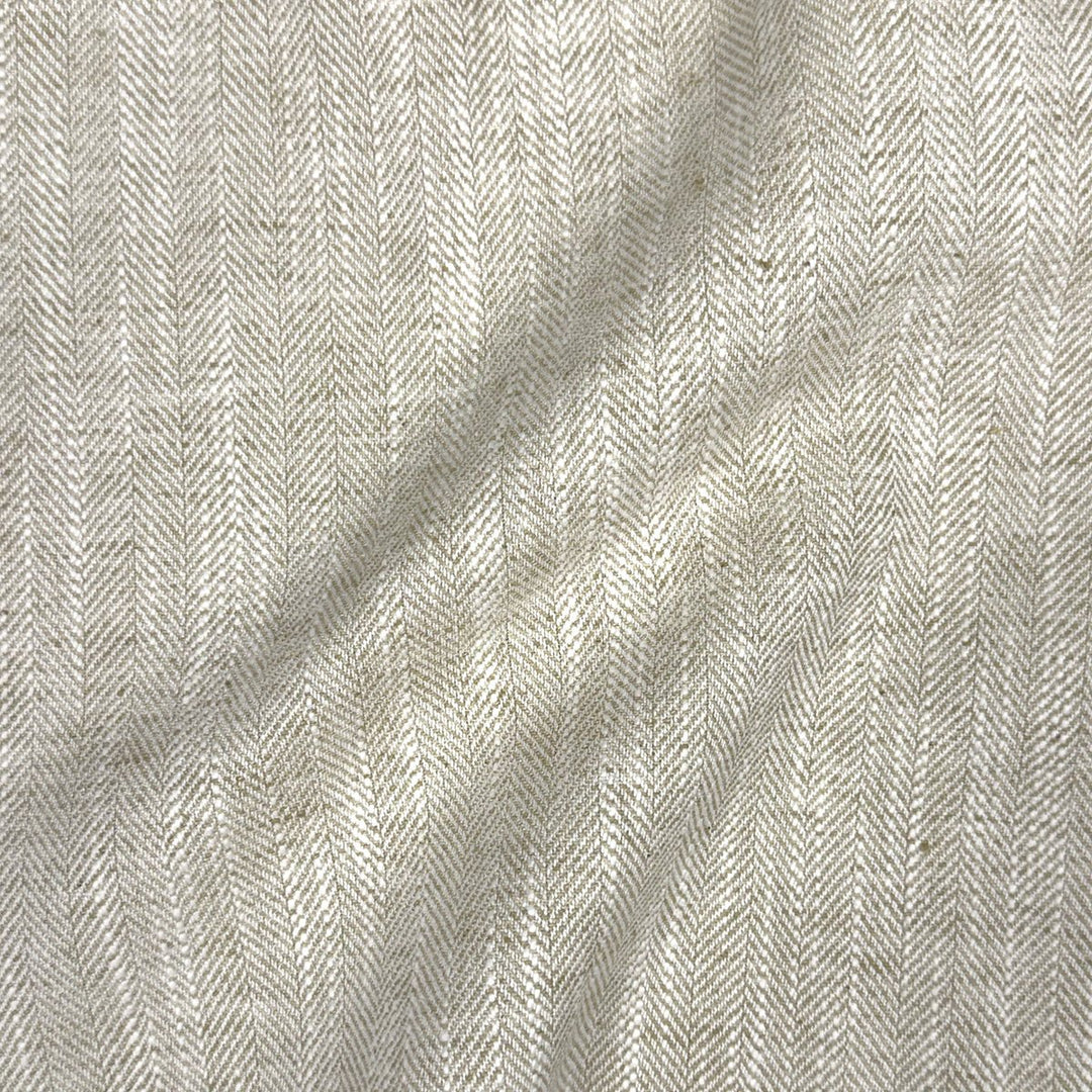 Throw Pillow - Wicker Off White - Ikat Linen