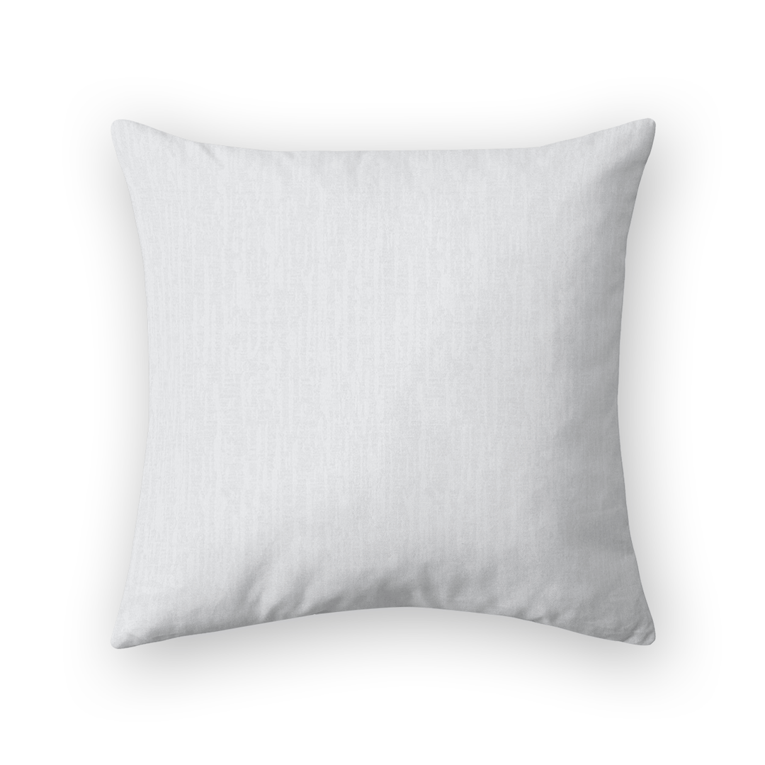White Solid Woven Throw Pillow