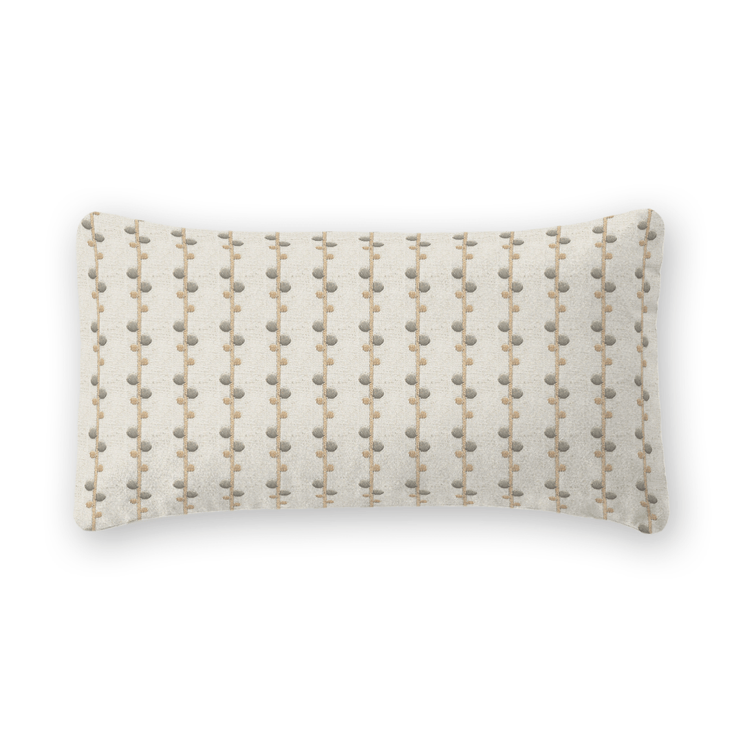 Woven Pattern Linen Lumbar Pillow