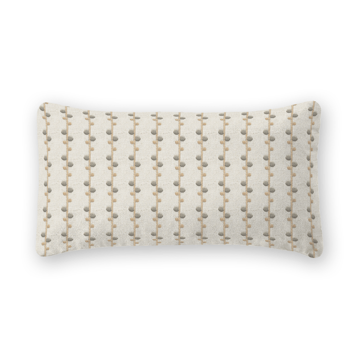 Woven Pattern Linen Lumbar Pillow