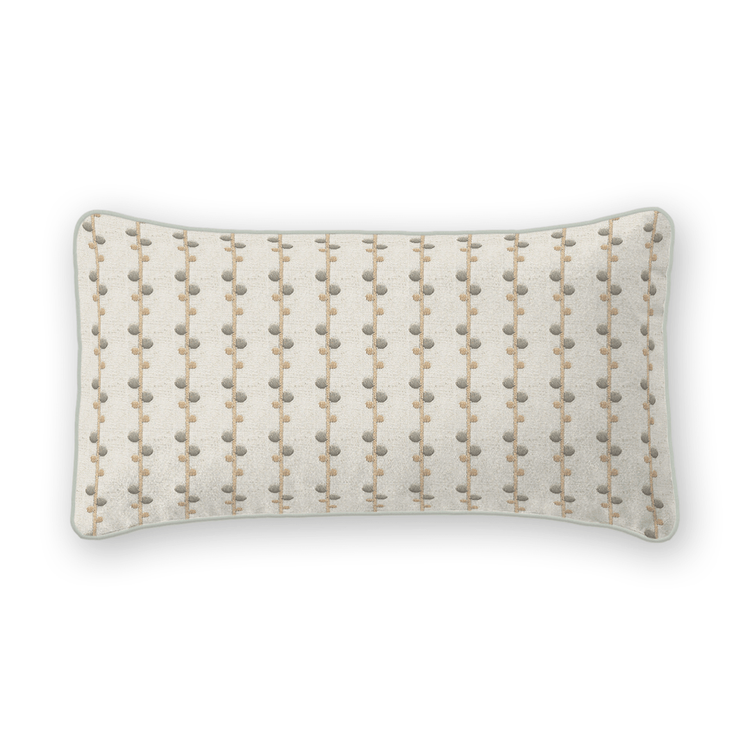 Woven Pattern Linen Lumbar Pillow