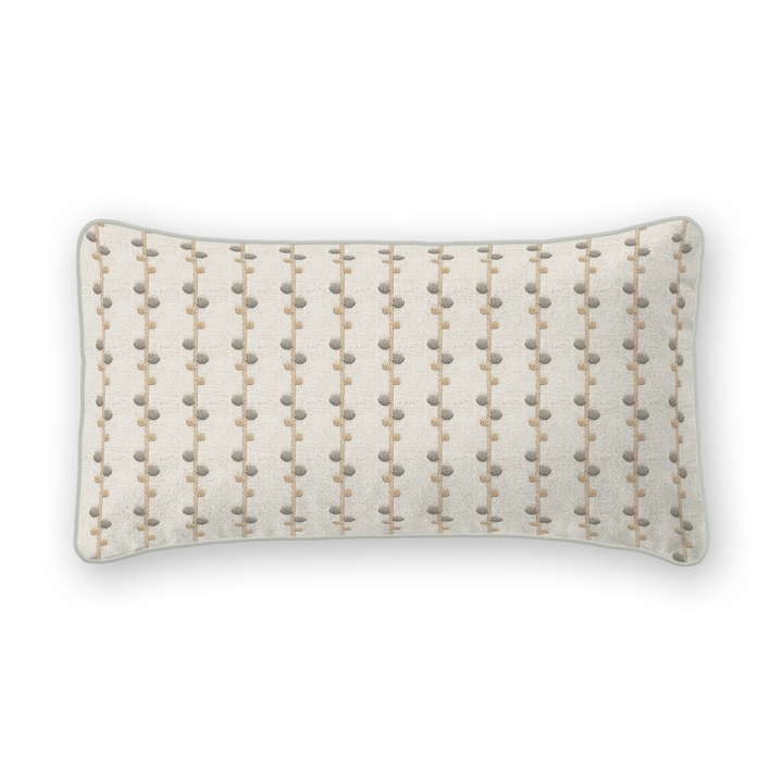 Woven Pattern Linen Lumbar Pillow