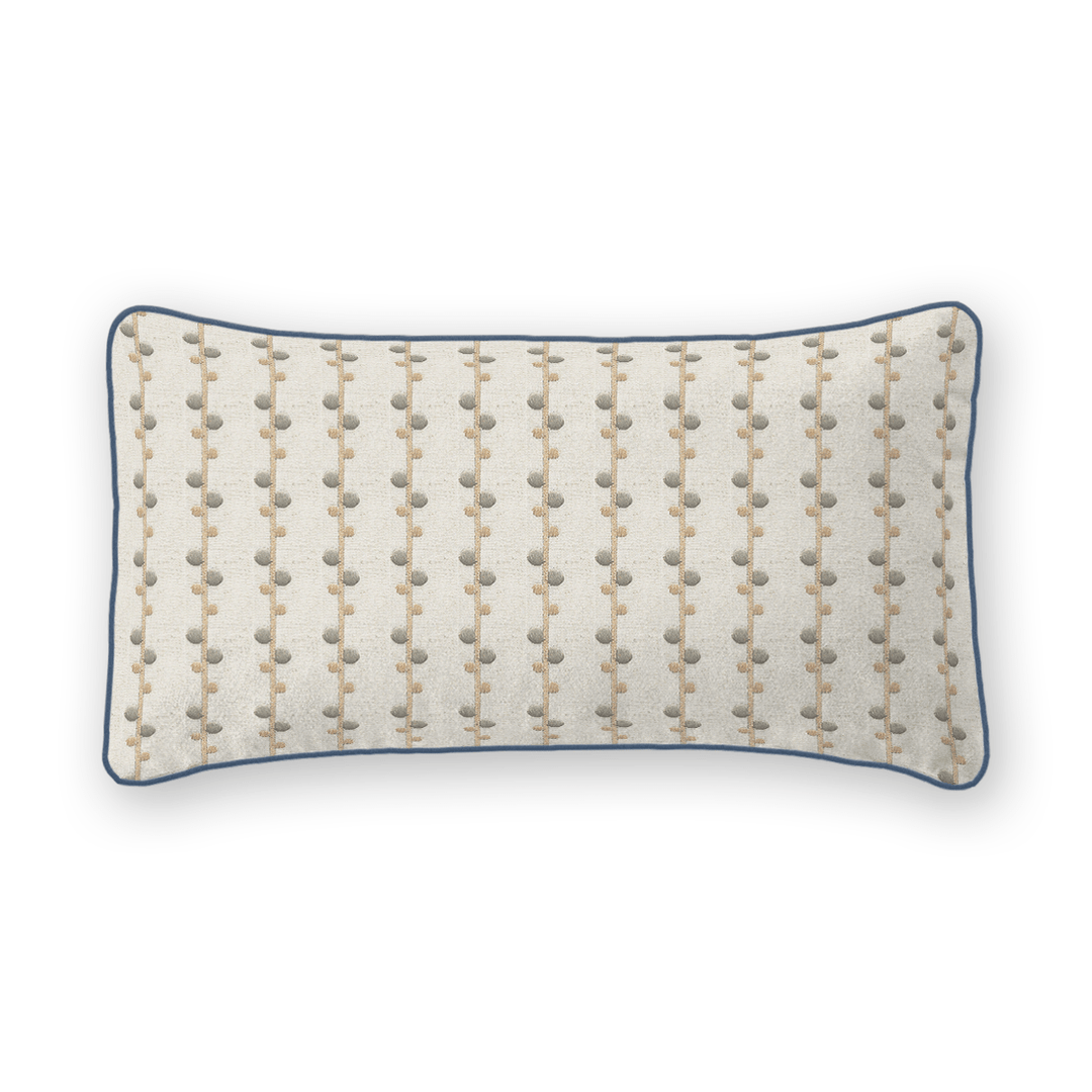 Woven Pattern Linen Lumbar Pillow