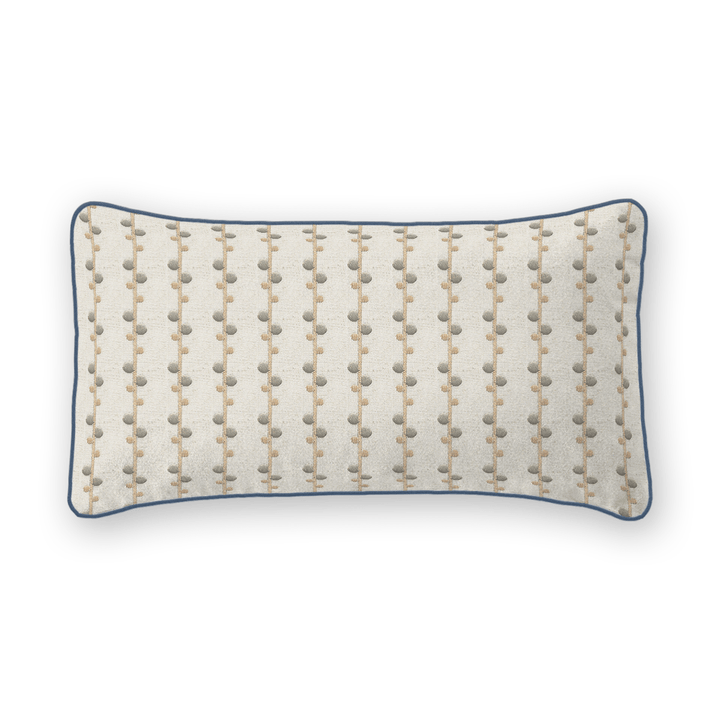 Woven Pattern Linen Lumbar Pillow