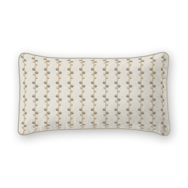 Woven Pattern Linen Lumbar Pillow