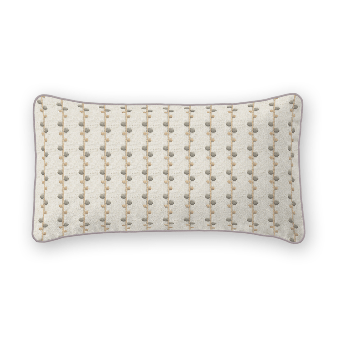 Woven Pattern Linen Lumbar Pillow