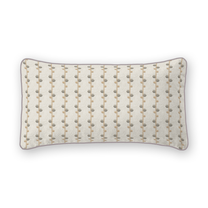 Woven Pattern Linen Lumbar Pillow