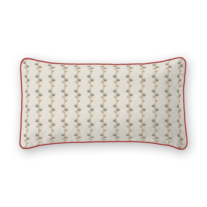 Woven Pattern Linen Lumbar Pillow