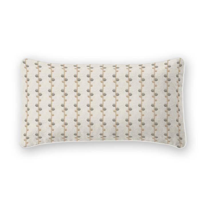 Woven Pattern Linen Lumbar Pillow