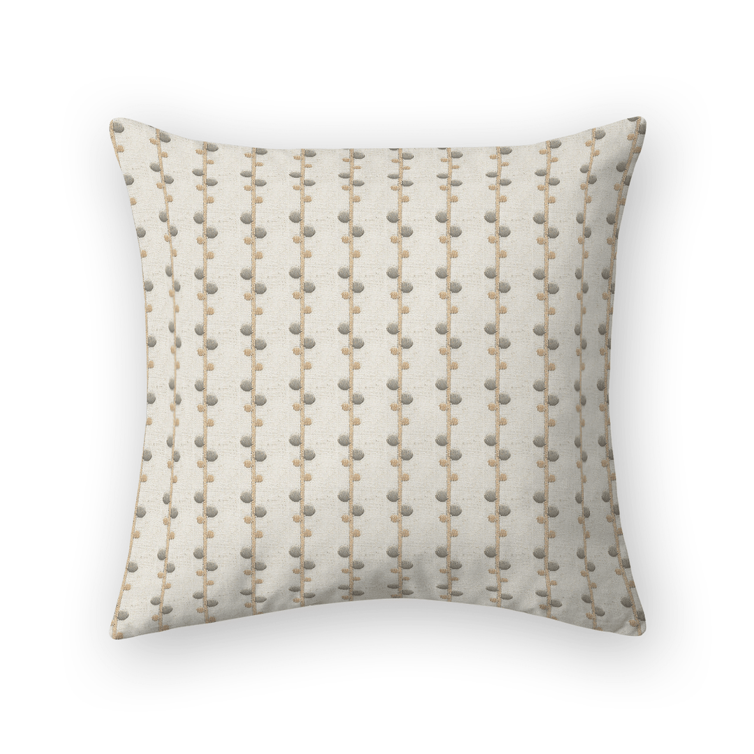 Woven Pattern Linen Throw Pillow